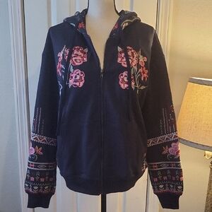 Floral Embroidered Women's Jacket